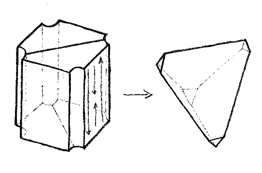 Cube with diagonals